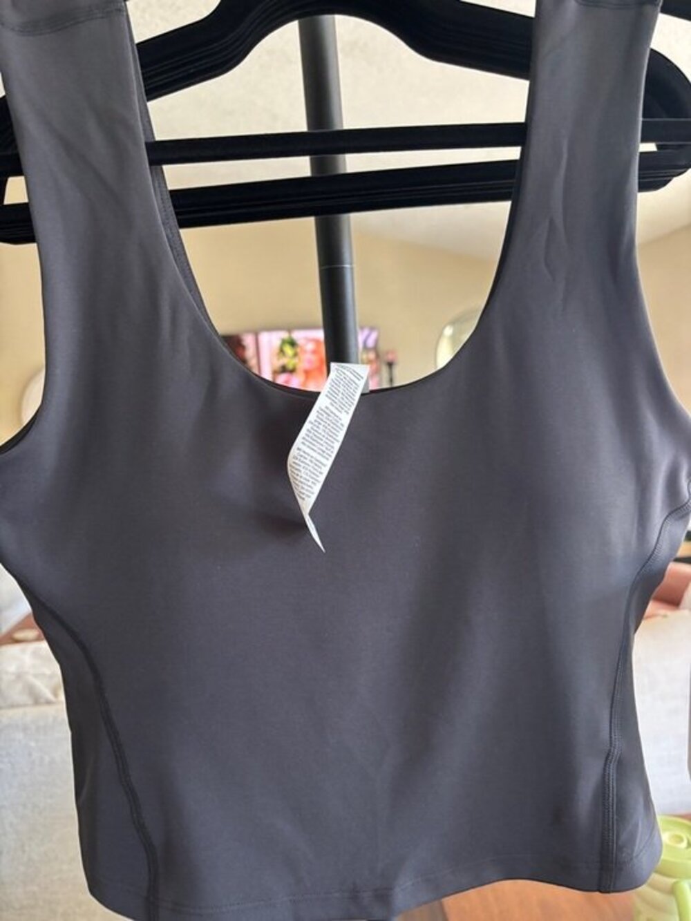 lululemon athletica Black Scoop Neck Workout Tank